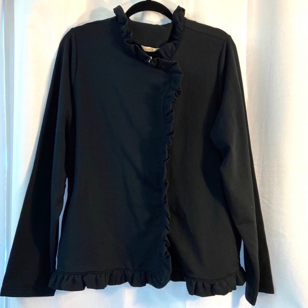 EUC Matilda Jane Ruffle Button Down Shirt